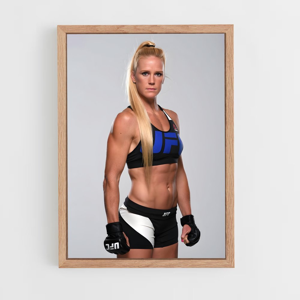 Poster Holly holm combattif – affiche MMA (vue 4)
